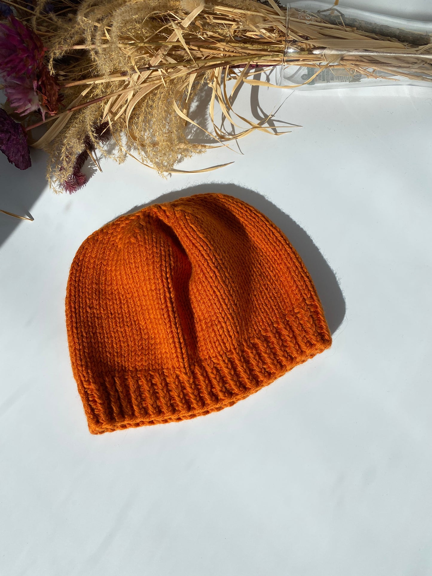 Handmade unisex beanie. Made from a very soft merino yarn, it’s warm and comfortable.
